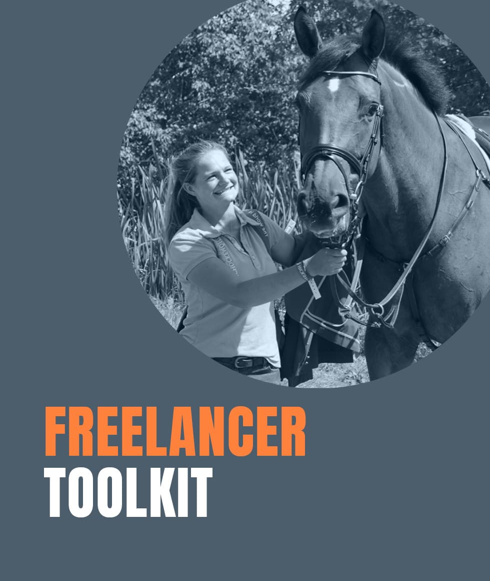 BGA freelancer holding horse